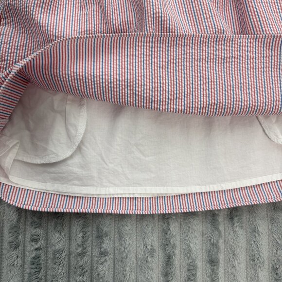 Lilly Pulitzer Esmeralda Ahoy Dress Womens S Preppy Seersucker Strapless Pockets - Picture 7 of 8